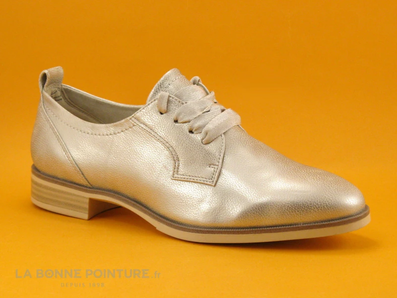 Tamaris 1-23204-20 Light Gold - Derby Femme Metallise 1 Tamaris 1-23204-20 Light Gold - Derby Femme Metallise