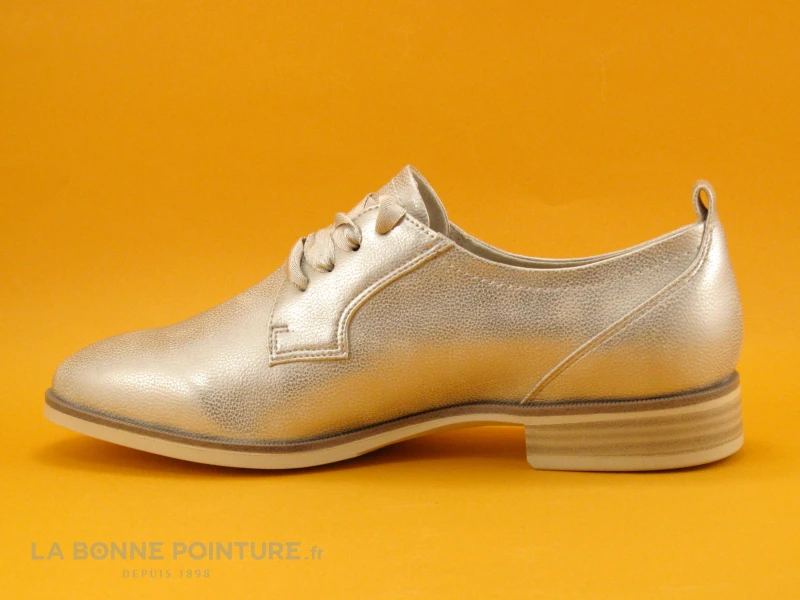 Tamaris 1-23204-20 Light Gold - Derby Femme Metallise 3 Tamaris 1-23204-20 Light Gold - Derby Femme Metallise – Image 3