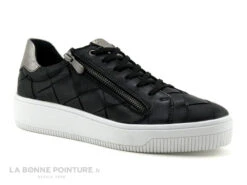 Marco Tozzi Premio 2-23737-28 Black - Basket Cuir Noir Femme