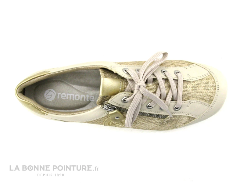 Remonte R3415-60 - Beige Et Or - Chaussure Basse Femme 6 Remonte R3415-60 - Beige Et Or - Chaussure Basse Femme – Image 6