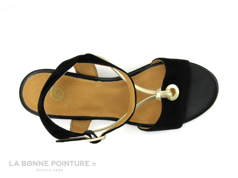 Fugitive IRDIL Noir - LPITV12 - Nu-pieds Compense - Semelle Leopard 6 Fugitive IRDIL Noir - LPITV12 - Nu-pieds Compense - Semelle Leopard – Image 6