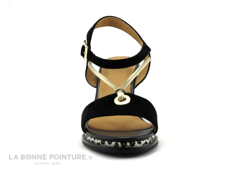 Fugitive IRDIL Noir - LPITV12 - Nu-pieds Compense - Semelle Leopard 2 Fugitive IRDIL Noir - LPITV12 - Nu-pieds Compense - Semelle Leopard – Image 2