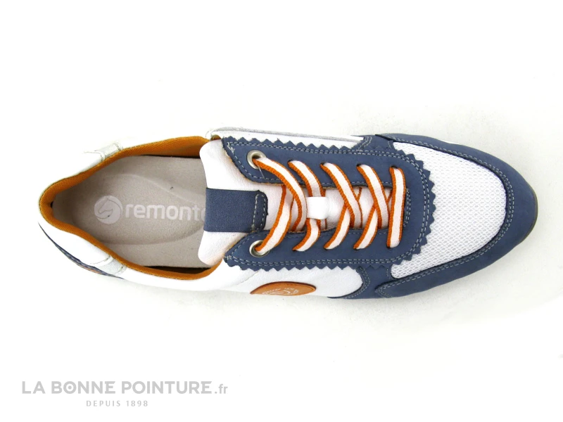 Remonte R2527-15 - Basket Ville Femme - Bleu Jean - Blanc - Orange 6 Remonte R2527-15 - Basket Ville Femme - Bleu Jean - Blanc - Orange – Image 6
