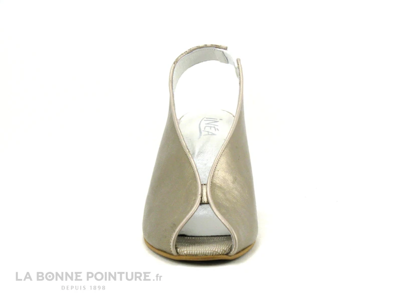 Inea PAPIO Beige Or - Sandale Doree A Talon Haut 2 Inea PAPIO Beige Or - Sandale Doree A Talon Haut – Image 2
