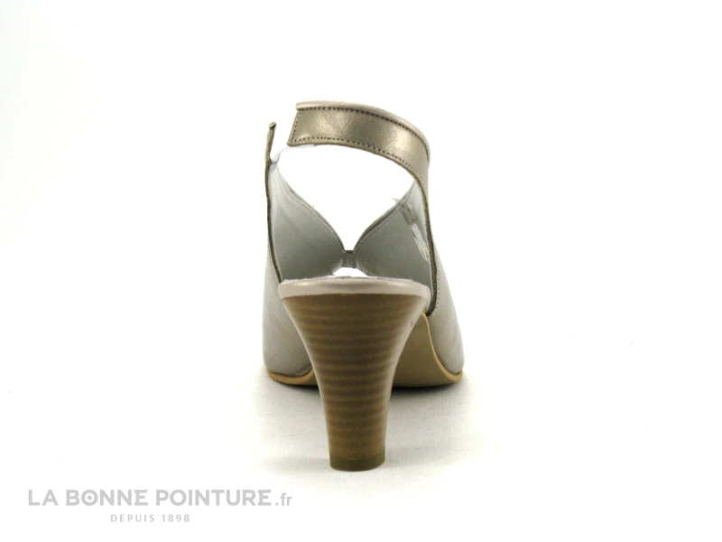 Inea PAPIO Beige Or - Sandale Doree A Talon Haut 4 Inea PAPIO Beige Or - Sandale Doree A Talon Haut – Image 4