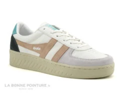 Gola GRANDSLAM Trident - Blanc Rose Vert - Basket Mode Femme -Femmes Chaussures Soldes cd24607c73b9e66c561f35ea11d5d5ef img 7363.jpg 180806