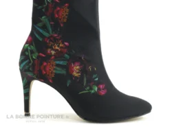 Tamaris 1-25370-23 Black Flower - Bottine Fleurie Talon Haut -Femmes Chaussures Soldes cd24607c73b9e66c561f35ea11d5d5ef img 7400.jpg 139652