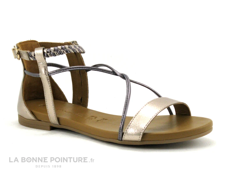 Tamaris 1-28043-20 Champagne - Nu-pieds Femme Dore 5 Tamaris 1-28043-20 Champagne - Nu-pieds Femme Dore – Image 5