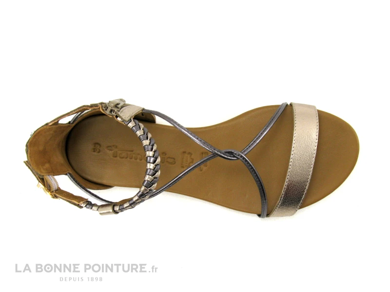 Tamaris 1-28043-20 Champagne - Nu-pieds Femme Dore 6 Tamaris 1-28043-20 Champagne - Nu-pieds Femme Dore – Image 6