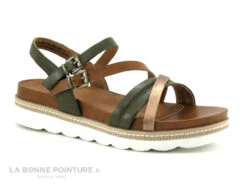 Marco Tozzi 2-28415-20 Khaki Comb - Nu-pieds Kaki Femme -Femmes Chaussures Soldes cd24607c73b9e66c561f35ea11d5d5ef img 7446.jpg 180407