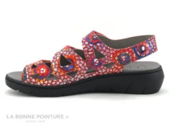 Puche 6925 Rouge - Multicolore - Sandale Confort Femme - 3 Scratches -Femmes Chaussures Soldes cd24607c73b9e66c561f35ea11d5d5ef img 7612.jpg 168700