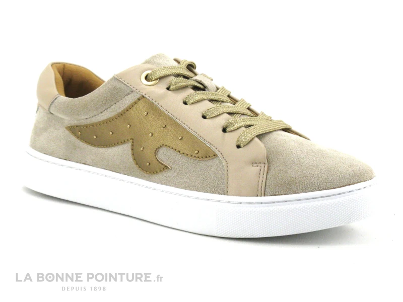 The Divine Factory QL4602 Taupe - Or - Sneakers Femme 5 The Divine Factory QL4602 Taupe - Or - Sneakers Femme – Image 5