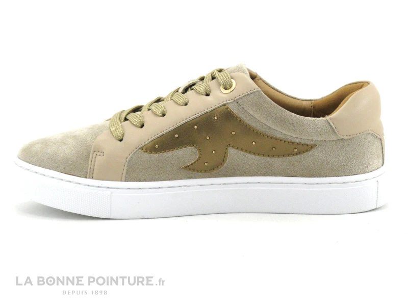 The Divine Factory QL4602 Taupe - Or - Sneakers Femme 3 The Divine Factory QL4602 Taupe - Or - Sneakers Femme – Image 3