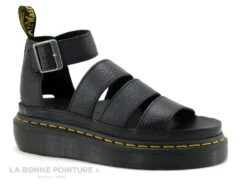 Dr. Martens Dr Martens CLARISSA II Quad Milled Nappa Noir - Sandale Femme