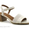 Geox D35RLB New Marykarmen - Off White - Sandale Femme Talon Epais