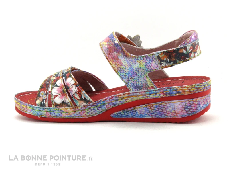 Laura Vita JACDISO 03 Rouge - Sandale Femme Avec Bride Velcro 3 Laura Vita JACDISO 03 Rouge - Sandale Femme Avec Bride Velcro – Image 3