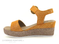 Geo Reino VIABE Orange - Nu-pieds Talon Compense -Femmes Chaussures Soldes cd24607c73b9e66c561f35ea11d5d5ef img 8204.jpg 181800