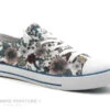 Dockers 48KM607 - Blanc Et Fleuri - Basket Toile F