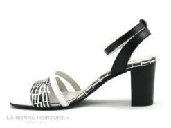 DE CI De La - VULPIN - Noir Blanc Croco - Sandale Talon Haut -Femmes Chaussures Soldes cd24607c73b9e66c561f35ea11d5d5ef img 8342.jpg 158064