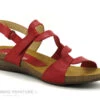 Xapatan 2164 Rouge - Sandale Femme - Petit Talon Compense