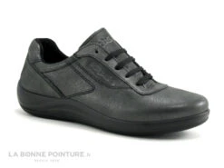 TBS Anyway Tennis Cuir Noir Metallise - Z7034