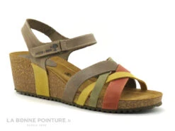 Inter Bios 5637 Kaki Moutarde Orange - Sandale Compensee Femme -Femmes Chaussures Soldes cd24607c73b9e66c561f35ea11d5d5ef img 8543.jpg 158350