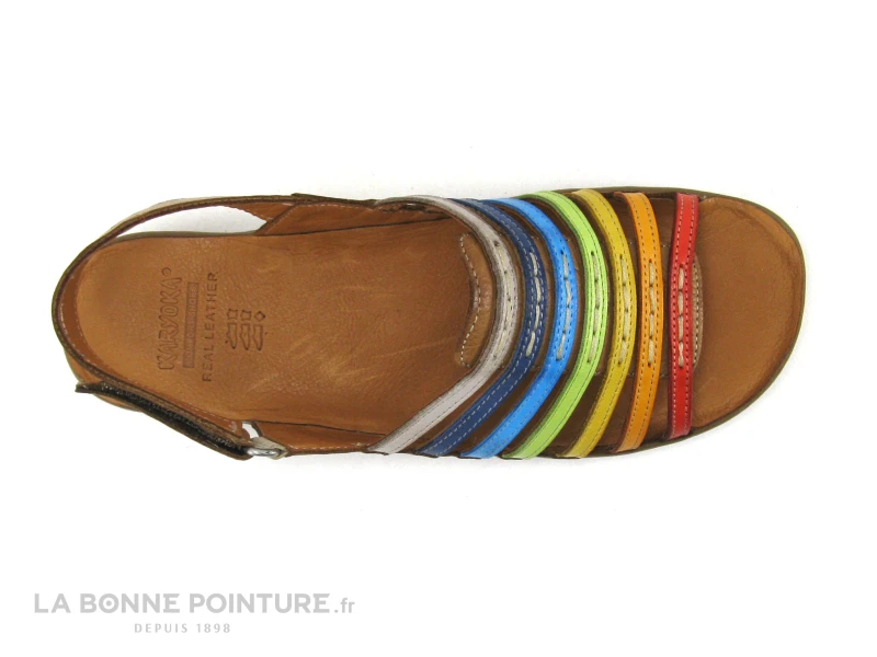 Karyoka ROSE - Cuir - Multicolore - Sandale Femme 6 Karyoka ROSE - Cuir - Multicolore - Sandale Femme – Image 6