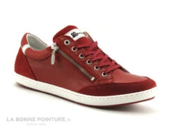 Morans SEVENE Rouge - Basket Basse Femme En Cuir Rouge -Femmes Chaussures Soldes cd24607c73b9e66c561f35ea11d5d5ef img 8665.jpg 182263