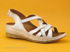 Karyoka PANA Champagne - Sandale Femme Beige - Talon Compense -Femmes Chaussures Soldes cd24607c73b9e66c561f35ea11d5d5ef img 9293.jpg 170728