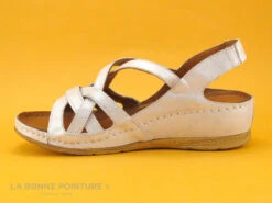 Karyoka PANA Champagne - Sandale Femme Beige - Talon Compense -Femmes Chaussures Soldes cd24607c73b9e66c561f35ea11d5d5ef img 9295.jpg 170725