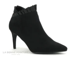 The Divine Factory QL3812 Noir - Fronces - Bottine Talon Aiguille -Femmes Chaussures Soldes cd24607c73b9e66c561f35ea11d5d5ef img 9431.jpg 142283