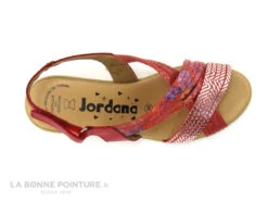 Jordana 3341 - Sandale Compensee Femme Cuir Rouge Et Argent -Femmes Chaussures Soldes cd24607c73b9e66c561f35ea11d5d5ef img 9671.jpg 159517