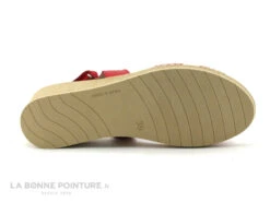 Jordana 3341 - Sandale Compensee Femme Cuir Rouge Et Argent -Femmes Chaussures Soldes cd24607c73b9e66c561f35ea11d5d5ef img 9676.jpg 159518