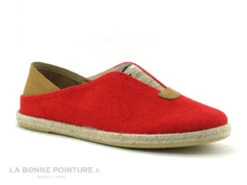 CM Mediterranea 37126001 - Rouge Et Camel - Chaussure Espadrille