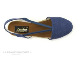 Ludiher 365 Marino - Espadrille Talon Compense - Toile Bleue -Femmes Chaussures Soldes cd24607c73b9e66c561f35ea11d5d5ef img 9777.jpg 171219